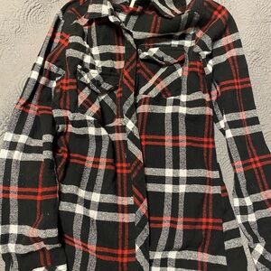 Ci Sono Black and Red Plaid shirt